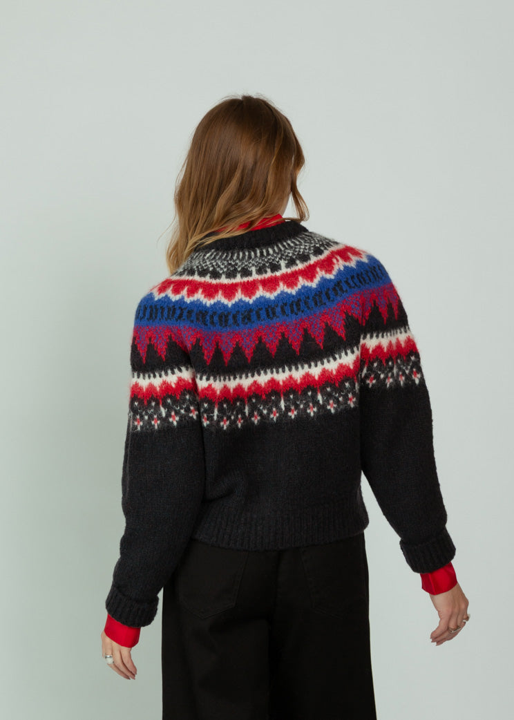 Closed Cosmic Grey Cropped Zip Cardigan