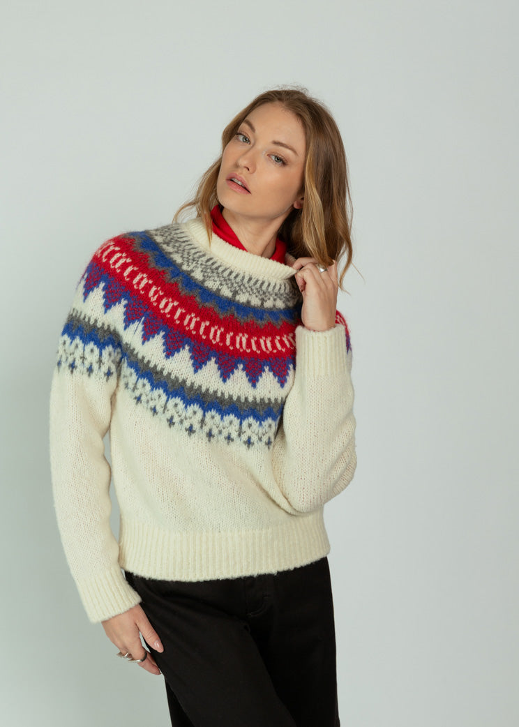 Closed Ivory Crew Neck Sweater