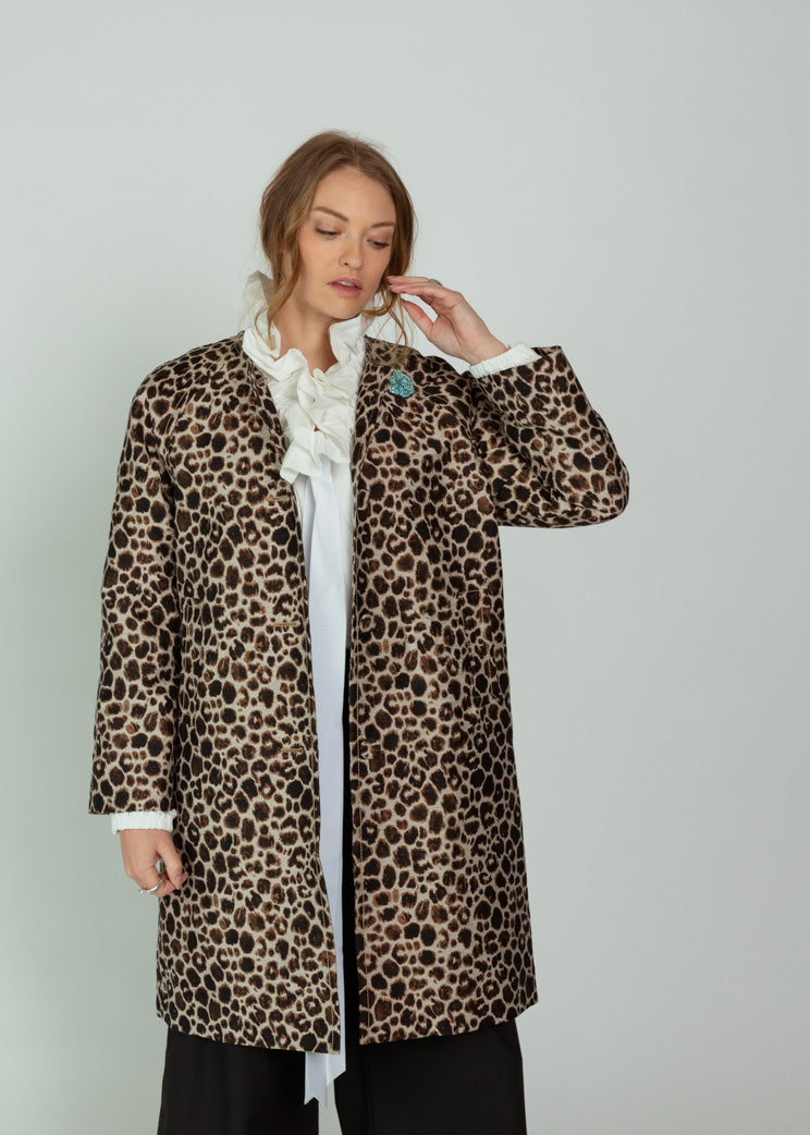 Odeeh Myrrh Snow Leopard Coat