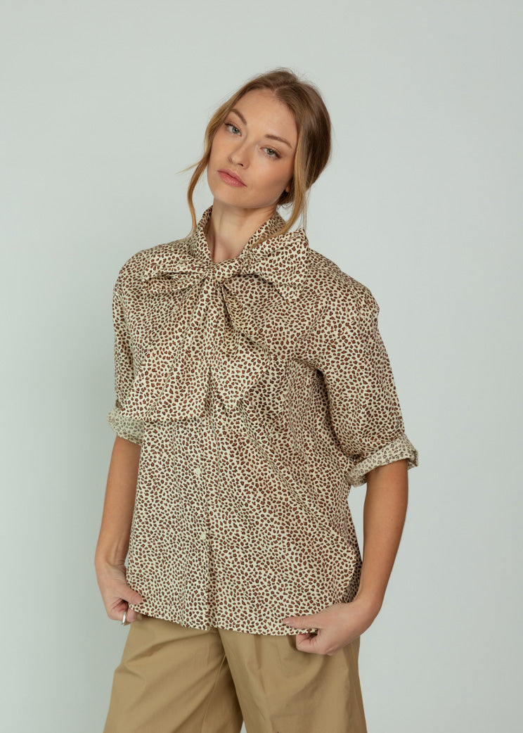 Aquarius Cocktail Cheetah Dear Polly Blouse