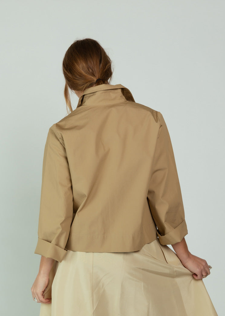 Aquarius Cocktail Khaki Yes Sir Cropped Jacket