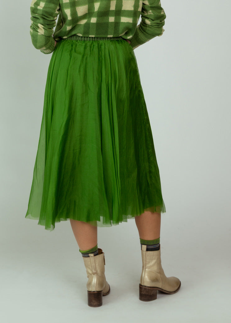 Louiza Babouryan Moss Organza Skirt