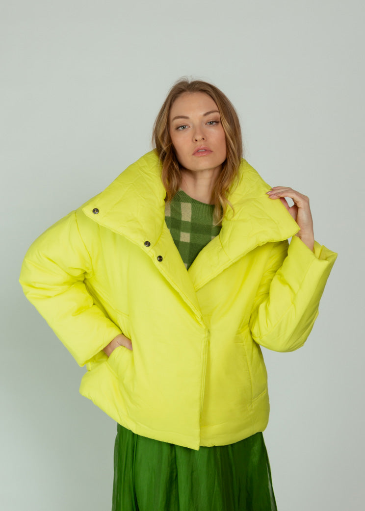 OOFWear Light Lime Water Repellent Puffer Jacket