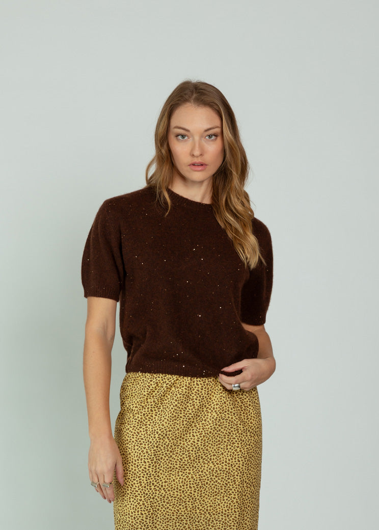 Allude Ebony Cashmere Silk Roundneck Sweater