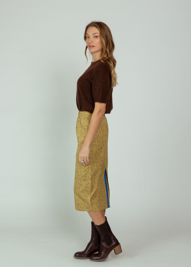 Aquarius Cocktail Gold Cheetah Le Pencil Skirt