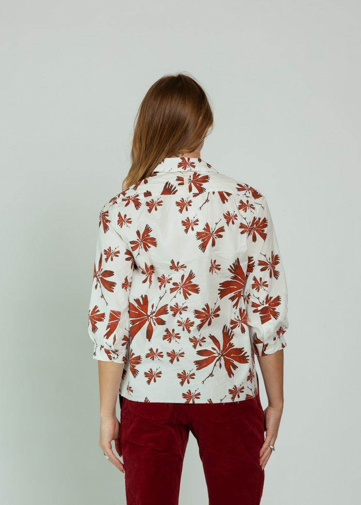 Hannoh Red Flowers Charleen Shirt