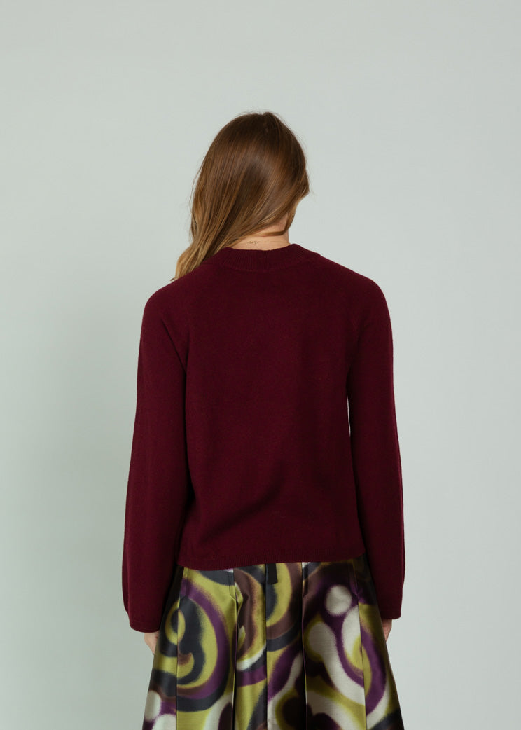 Allude Sloe Gin Wool Cashmere Sweater
