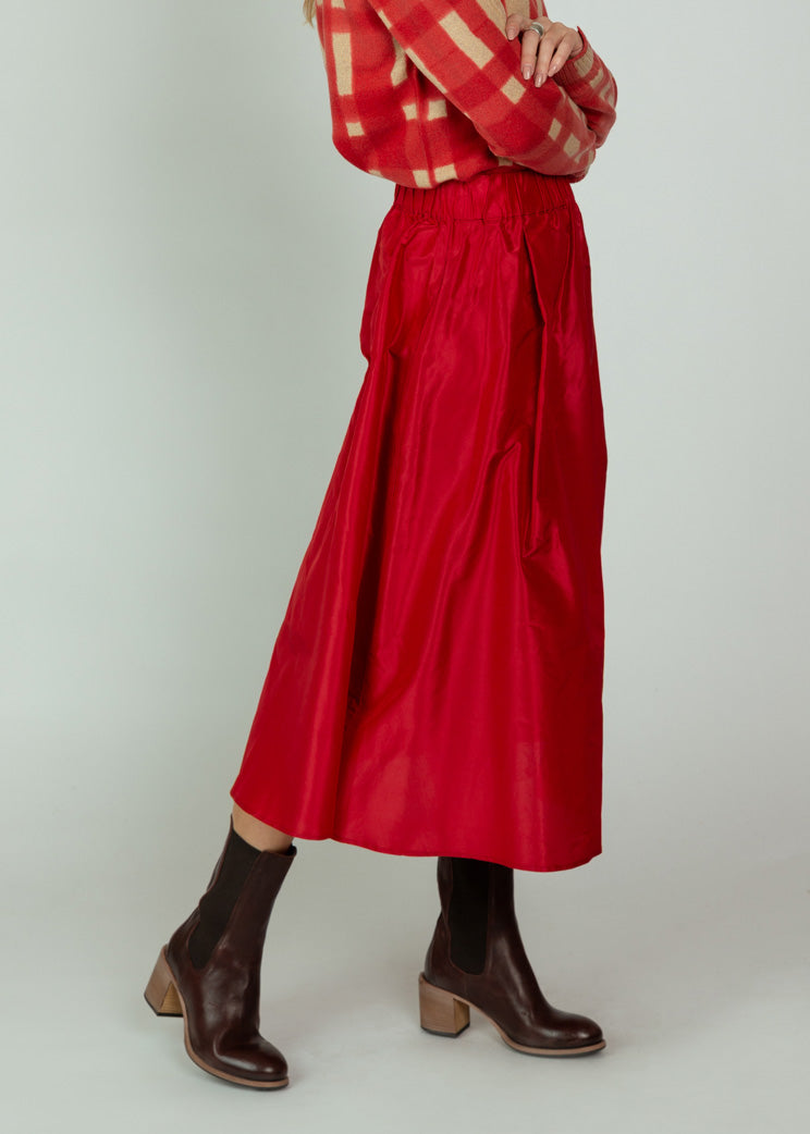 Aquarius Cocktail Red Taffeta Le Skirt
