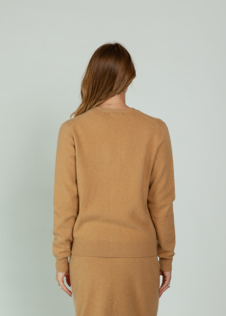 Brazeau Tricot Camel Mini Royal Pringle Cardigan