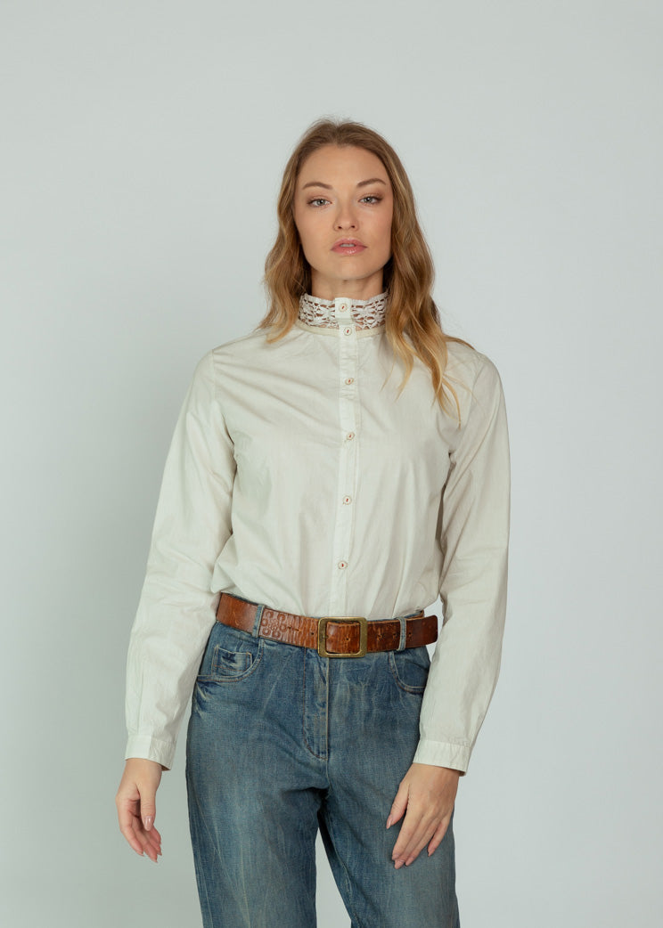 Hannoh Sand Cleo Cotton Shirt