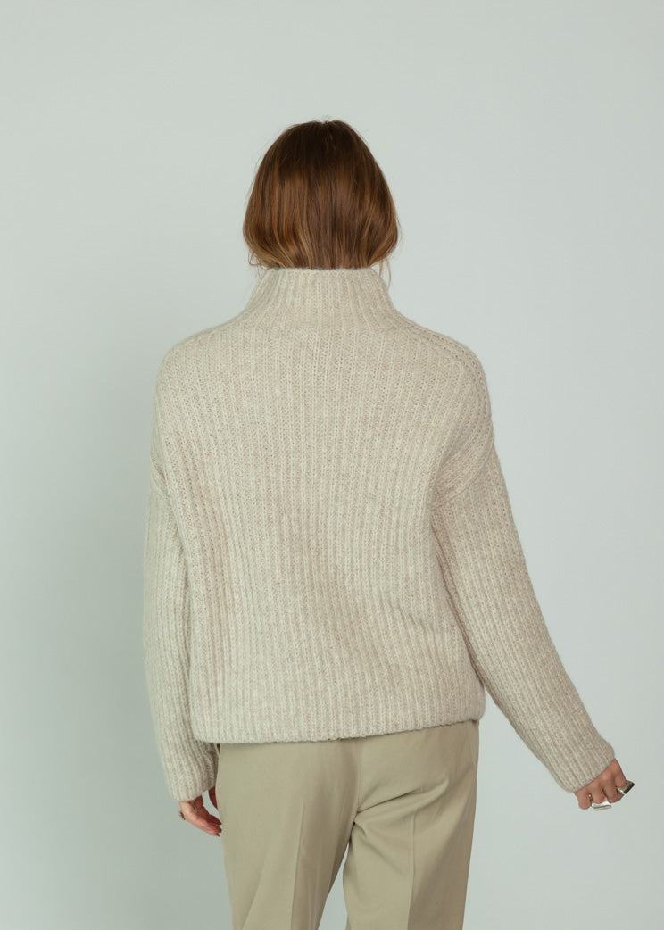 Closed Silt Grey High Neck Sweater