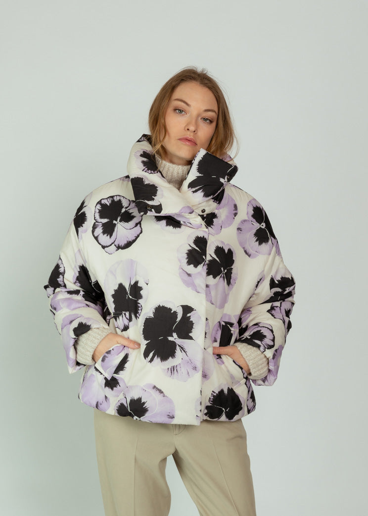 ohga オーガ FLOWER JACKET フラワージャケット OOFWear Orchid Print Water Repellent Puffer Jacket – Baby & Company