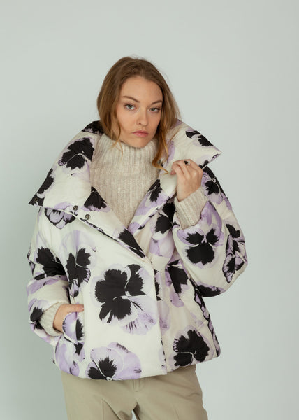 OOFWear Orchid Print Water Repellent Puffer Jacket – Baby & Company