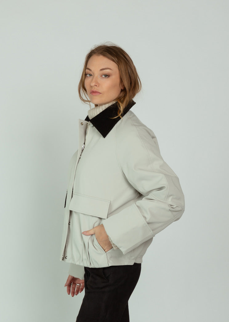 OOFWear Cream Short Utility Jacket