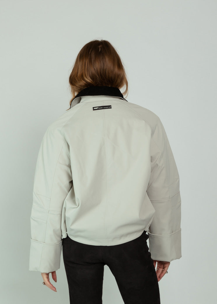 OOFWear Cream Short Utility Jacket