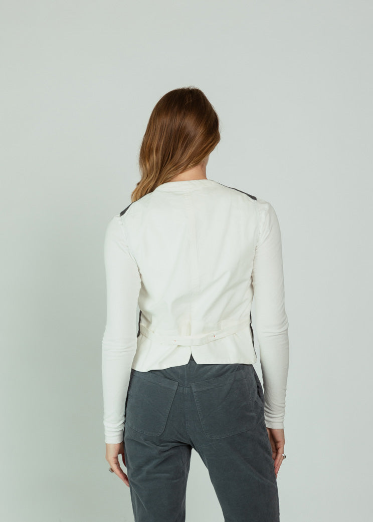 Hannoh Zinc Linen Cotton Ginette Gilet