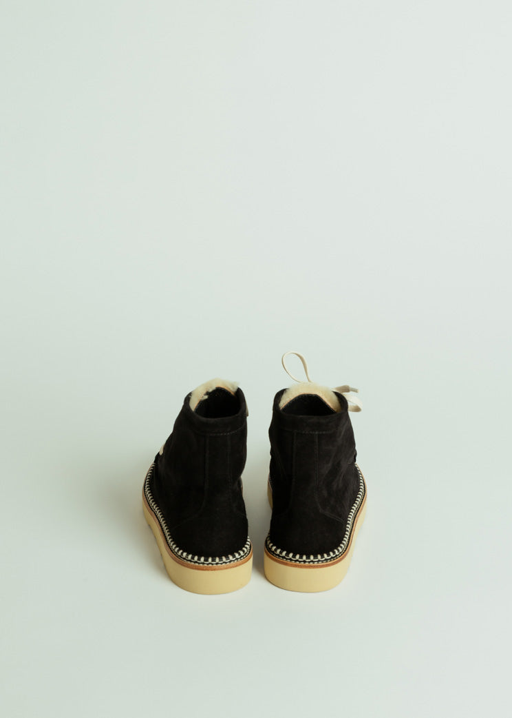 Freda Salvador Black Winnie Moccasin Boot