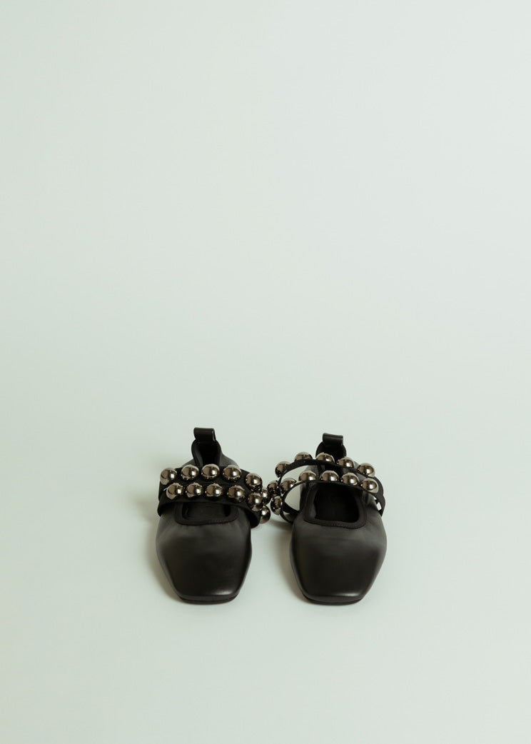 Closed Black Ballerina Flat