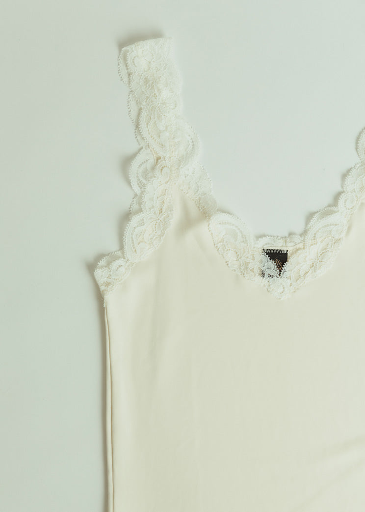 Only Hearts Creme Delicious with Lace V-Neck Tank