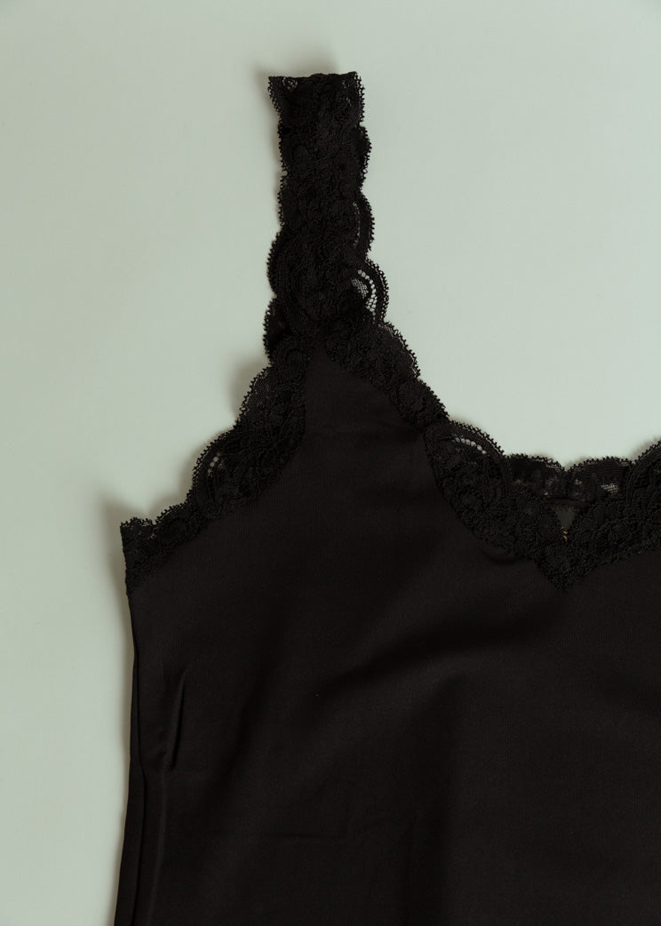 Only Hearts Black Declicious with Lace V-Neck Tank