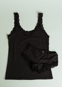 Only Hearts Black Declicious with Lace V-Neck Tank – Baby & Company