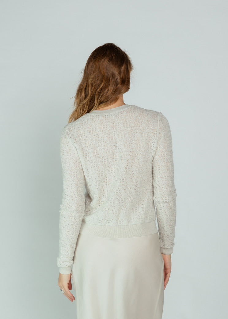 Brazeau Tricot Chiffon Lace Pullover
