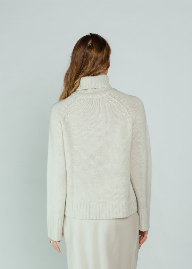 Brazeau Tricot Chiffon Chunky Turtleneck