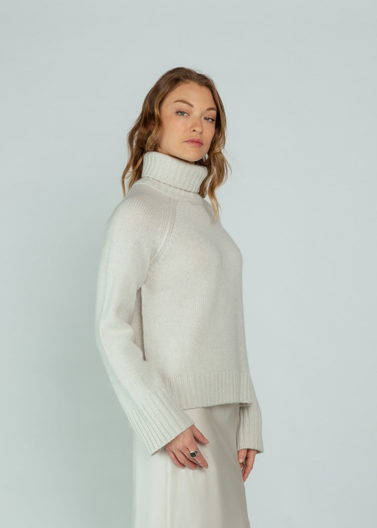 Brazeau Tricot Chiffon Chunky Turtleneck