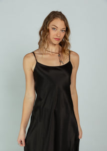 women elegant black dress for funeral Anabelle Halter Neck Midi Dress main image 0