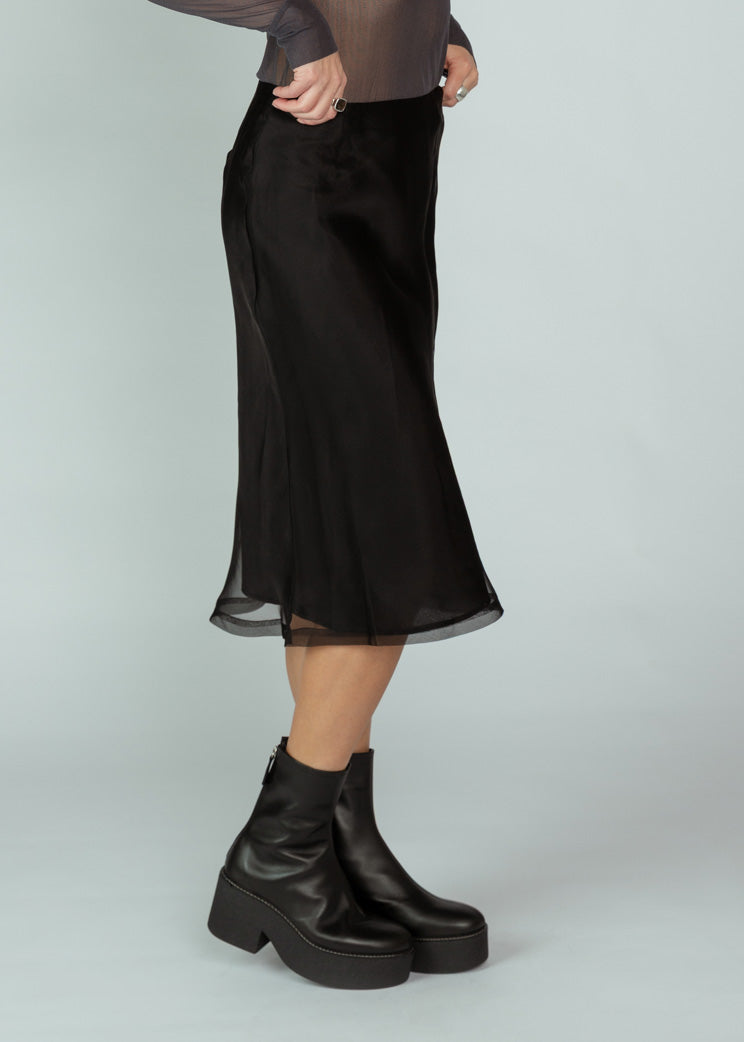Brazeau Tricot Black Organza Lady Skirt