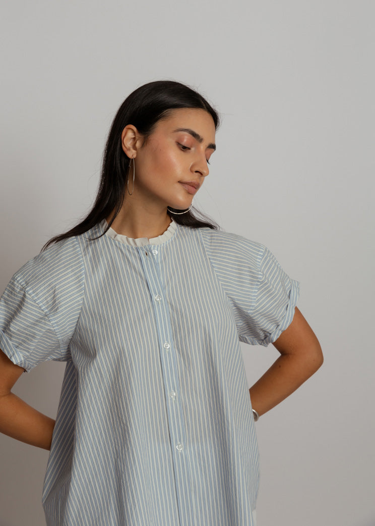 Fabiana Pigna Blue Stripe Cajun Blouse – Baby & Company