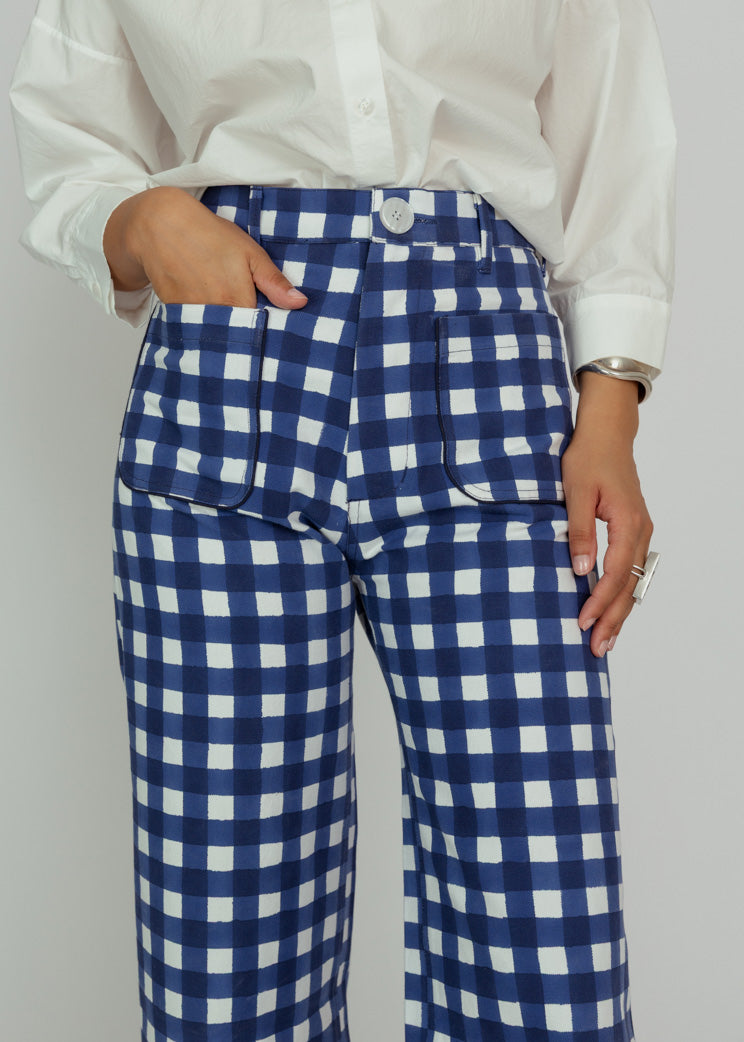 SZ Blockprints Gingham Print Painter Pants – Baby & Company