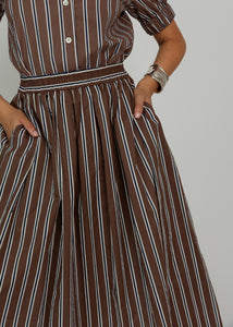 No. 6 Cambridge Brown Stripe Mel Skirt – Baby & Company
