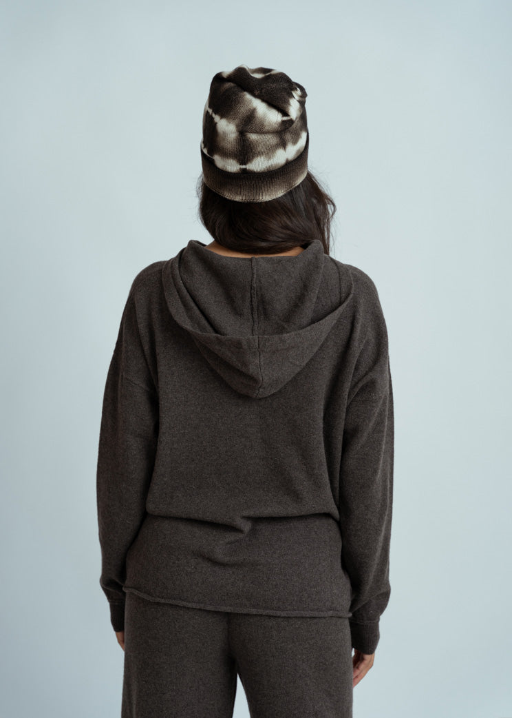 MJ Watson Walnut Cashmere Wool Hoodie