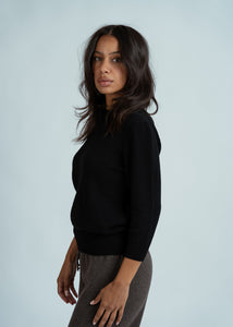 MJ Watson Black Cashmere Pullover