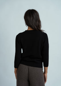 MJ Watson Black Cashmere Pullover