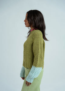 Dr. Bloom Pistachio Tamborito Sweater