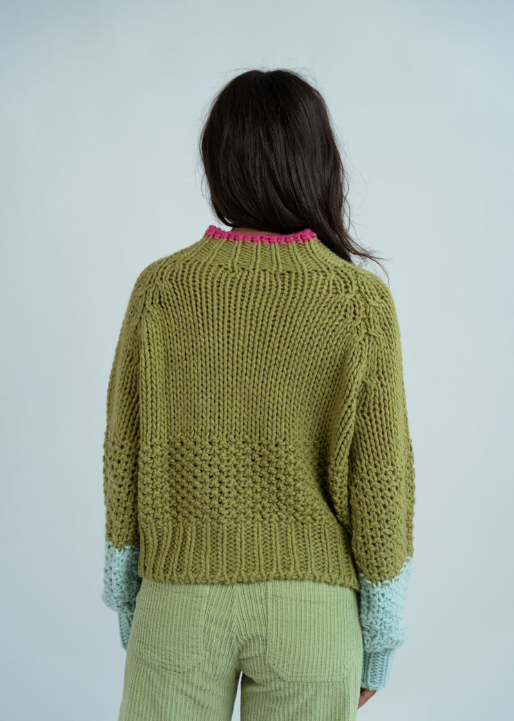 Dr. Bloom Pistachio Tamborito Sweater