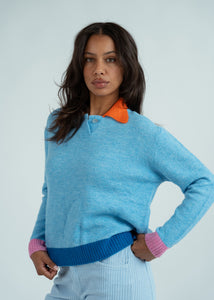 Dr. Bloom Sky Blue Danza Sweater