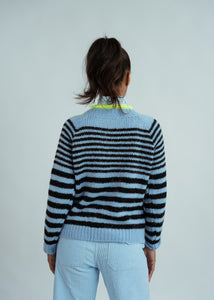 Dr. Bloom Blue Smile Sweater