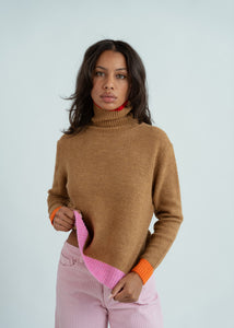 Dr. Bloom Camel Prince Jersey Sweater