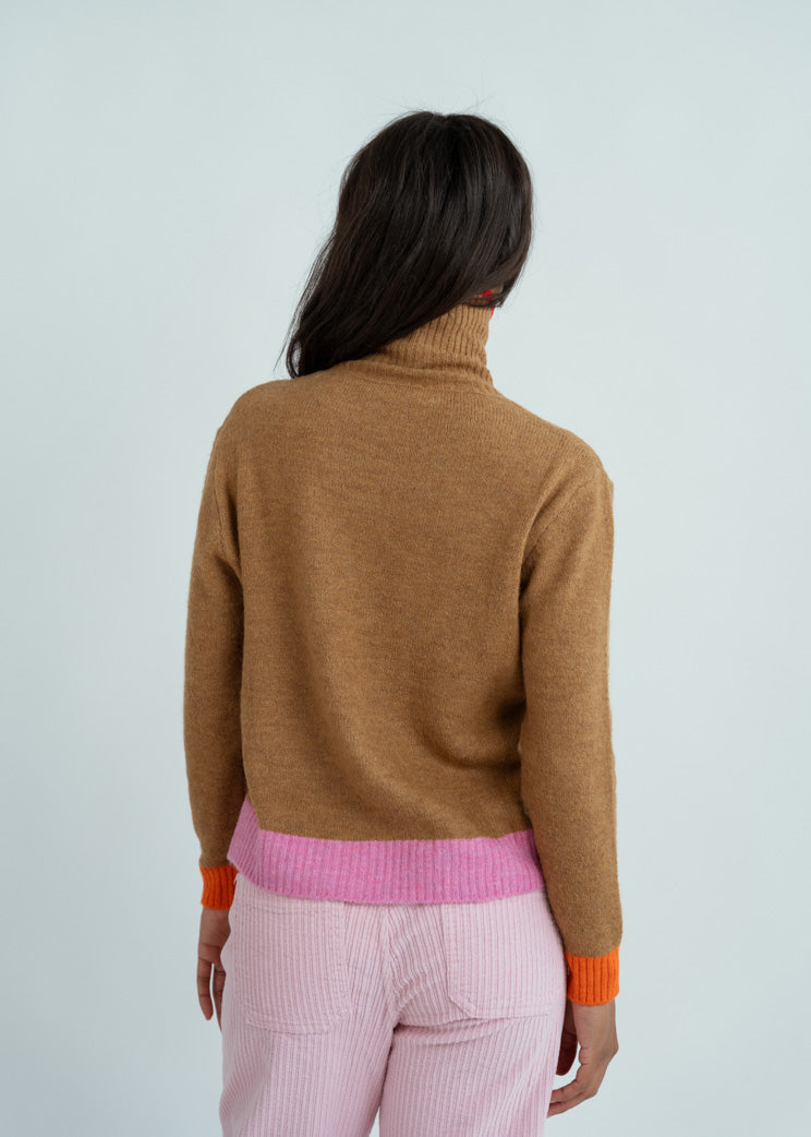 Dr. Bloom Camel Prince Jersey Sweater