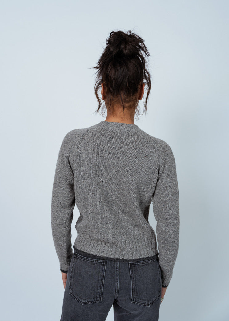 MJ Watson Grey/Charcoal Round Neck Pullover