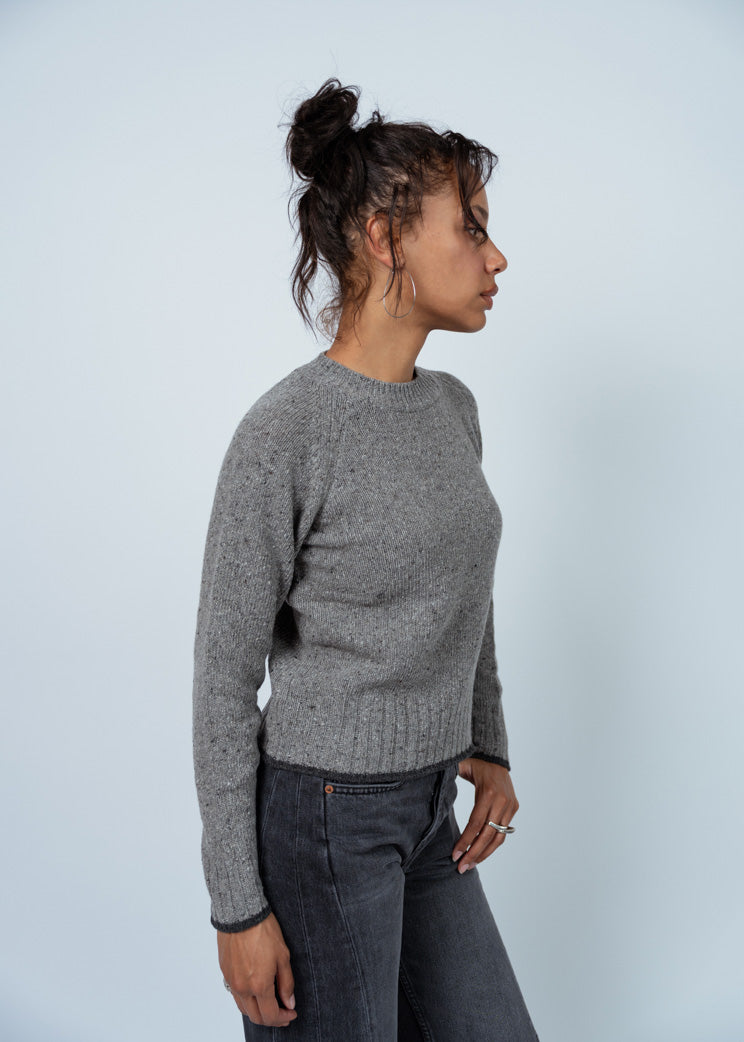 MJ Watson Grey/Charcoal Round Neck Pullover