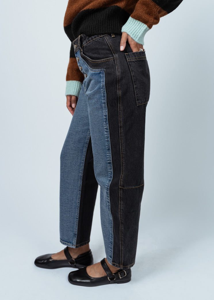 No. 6 Black Blue Mason Jean