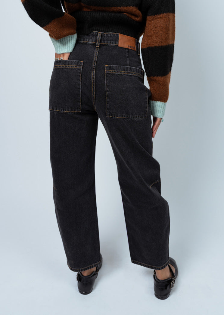 No. 6 Black Blue Mason Jean