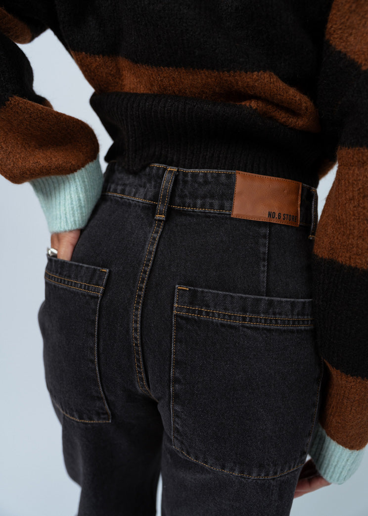 No. 6 Black Blue Mason Jean