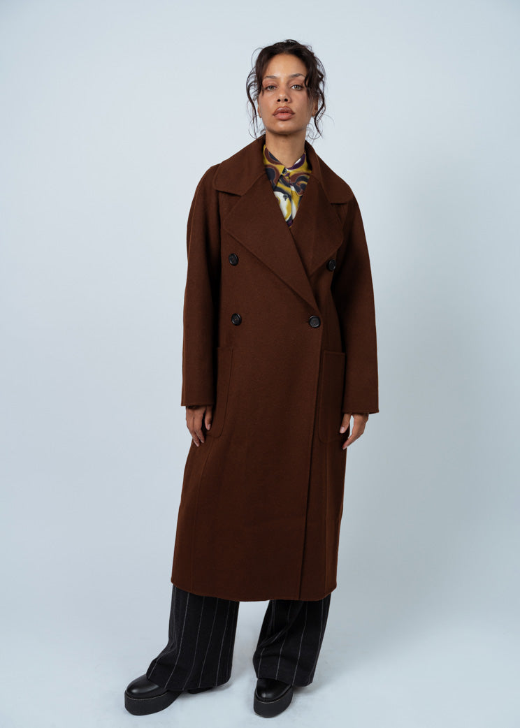 Odeeh Mahogany Wool Coat