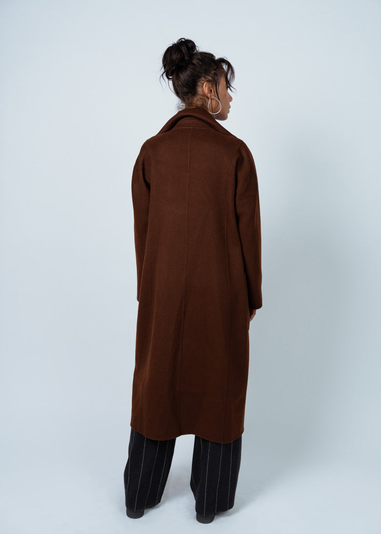 Odeeh Mahogany Wool Coat
