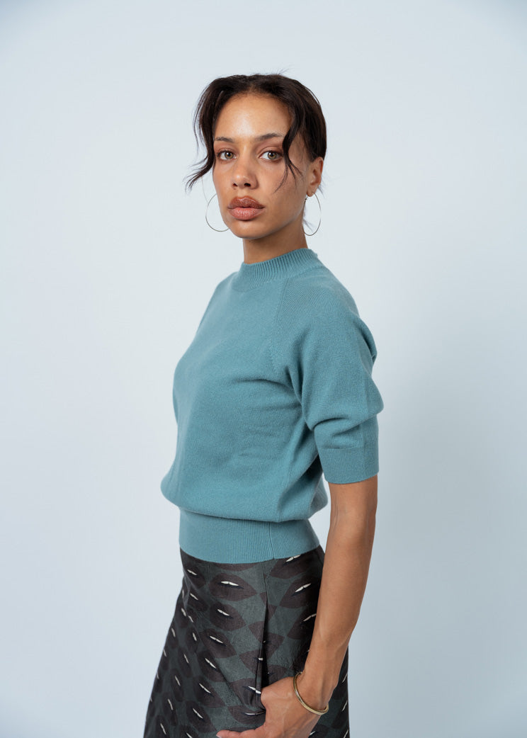 Odeeh Seablue Cashmere Sweater